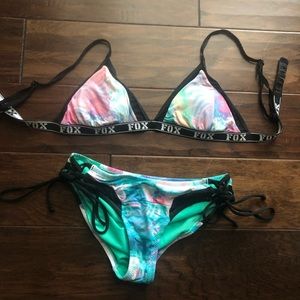Fox Multicolor Bikini with Mesh Fits like a small